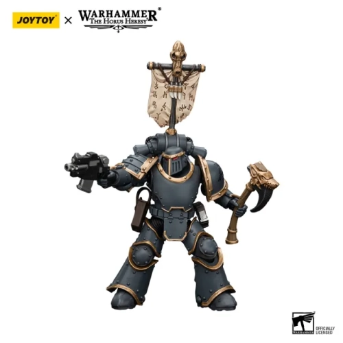 JOYTOY - Space Wolves Grey Slayer Pack - Grey Slayer with Legion Vexilla